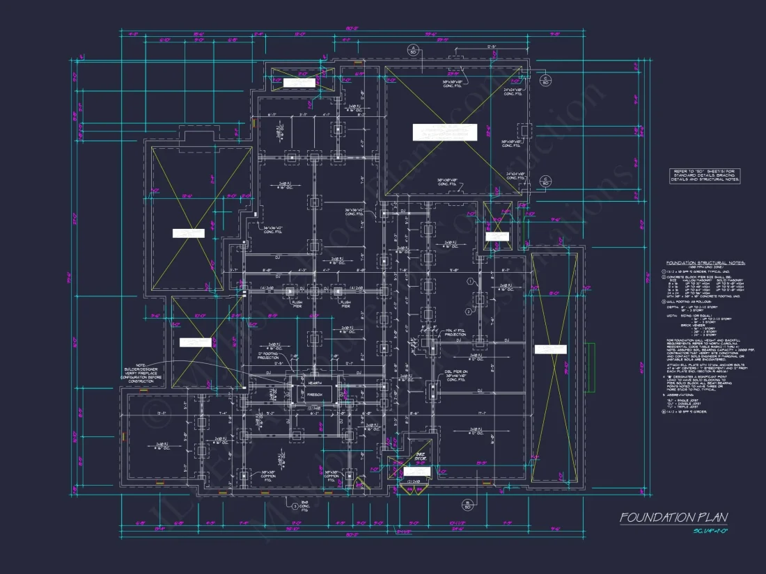 Elegant 2-Story House Plan with Brick Exterior & Fireplace Charm