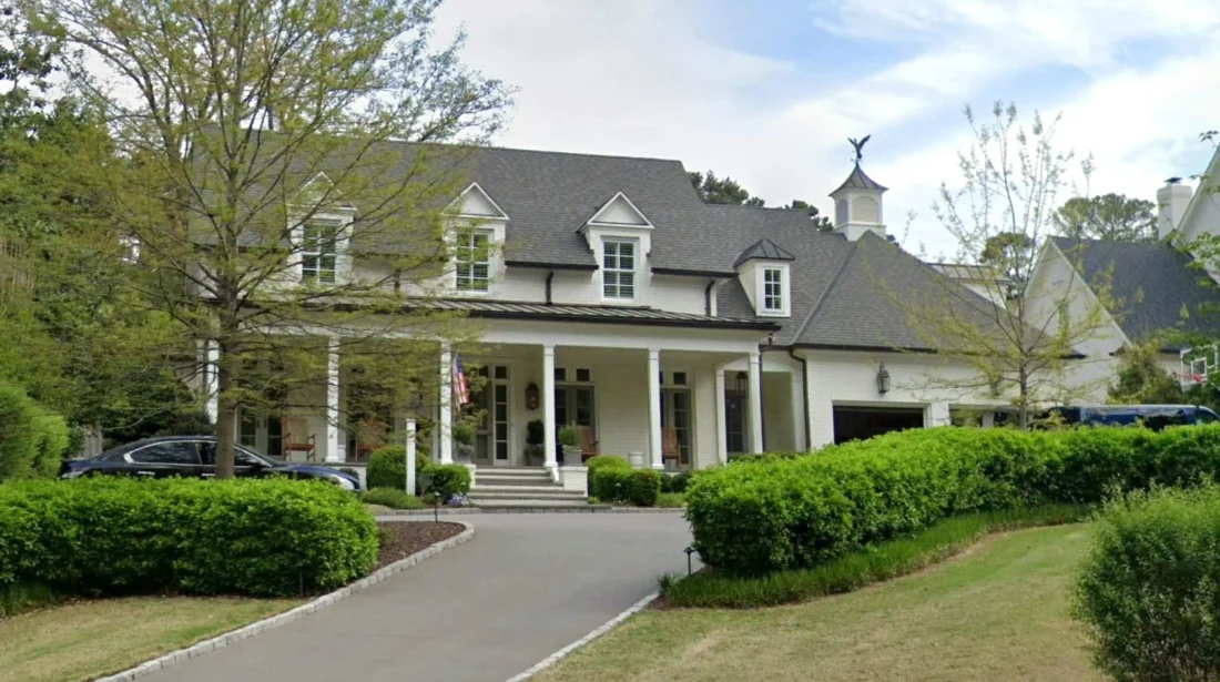 Elegant 2-Story House Plan with Brick Exterior & Fireplace Charm