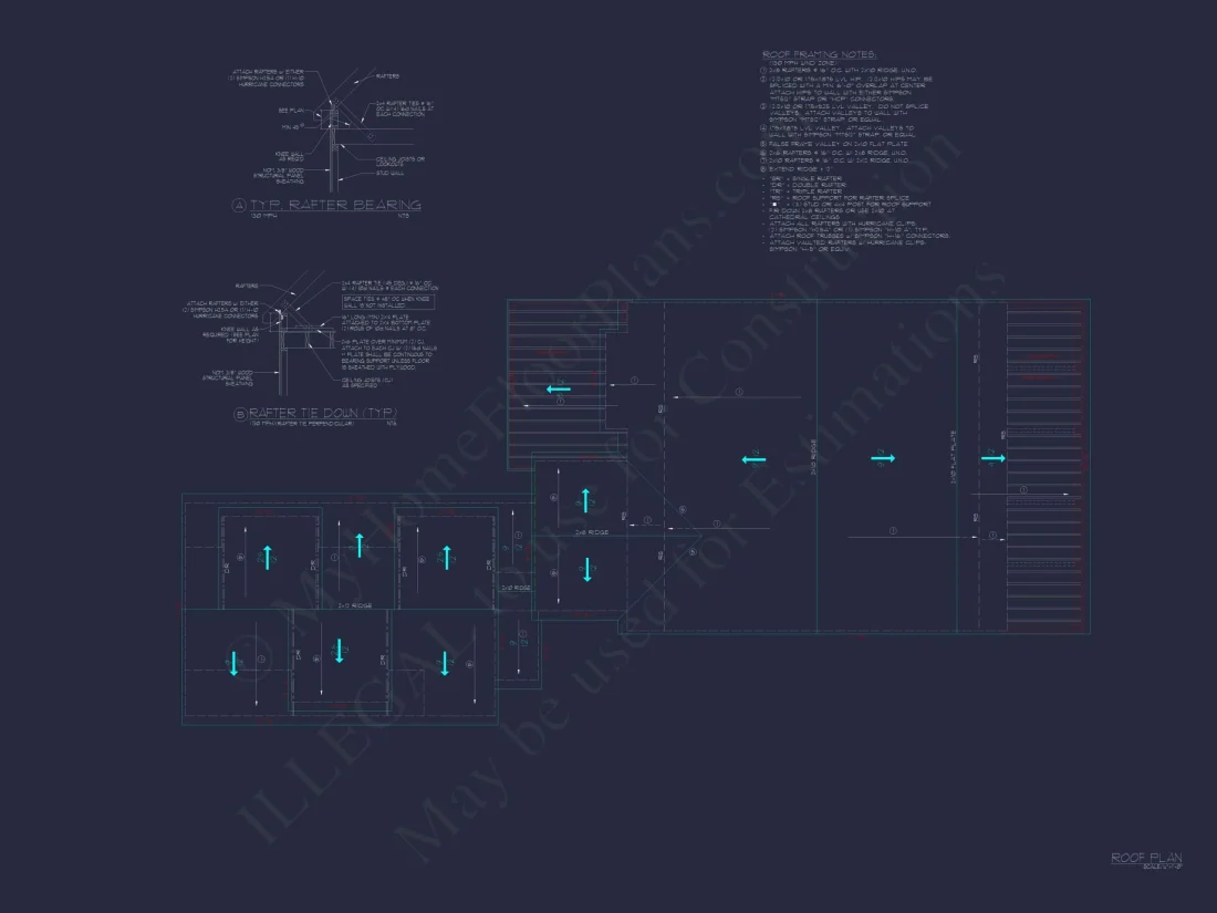 Elegant 2-Story House Plan with Colonial Architecture & CAD Blueprints