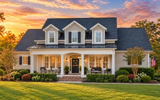 Plan  11-1384 - The Thomasina |  Traditional Colonial - 3-Bed, 3.5-Bath, 2,731 SF