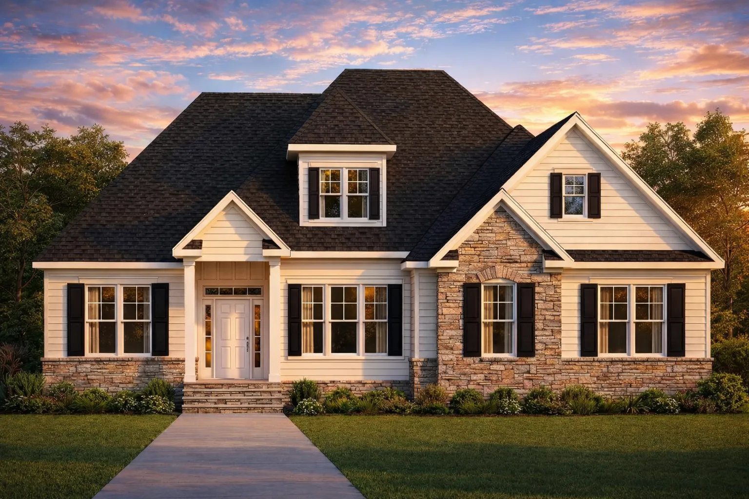 House Plans 9 Craftsman Home Plan CAD Blueprint with Spacious Floor Designs