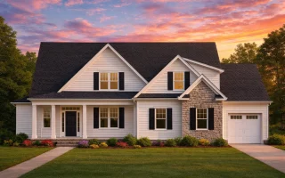 Plan  16-1828 - The Foster Haven |  New American - 4-Bed, 3-Bath, 2,450 SF