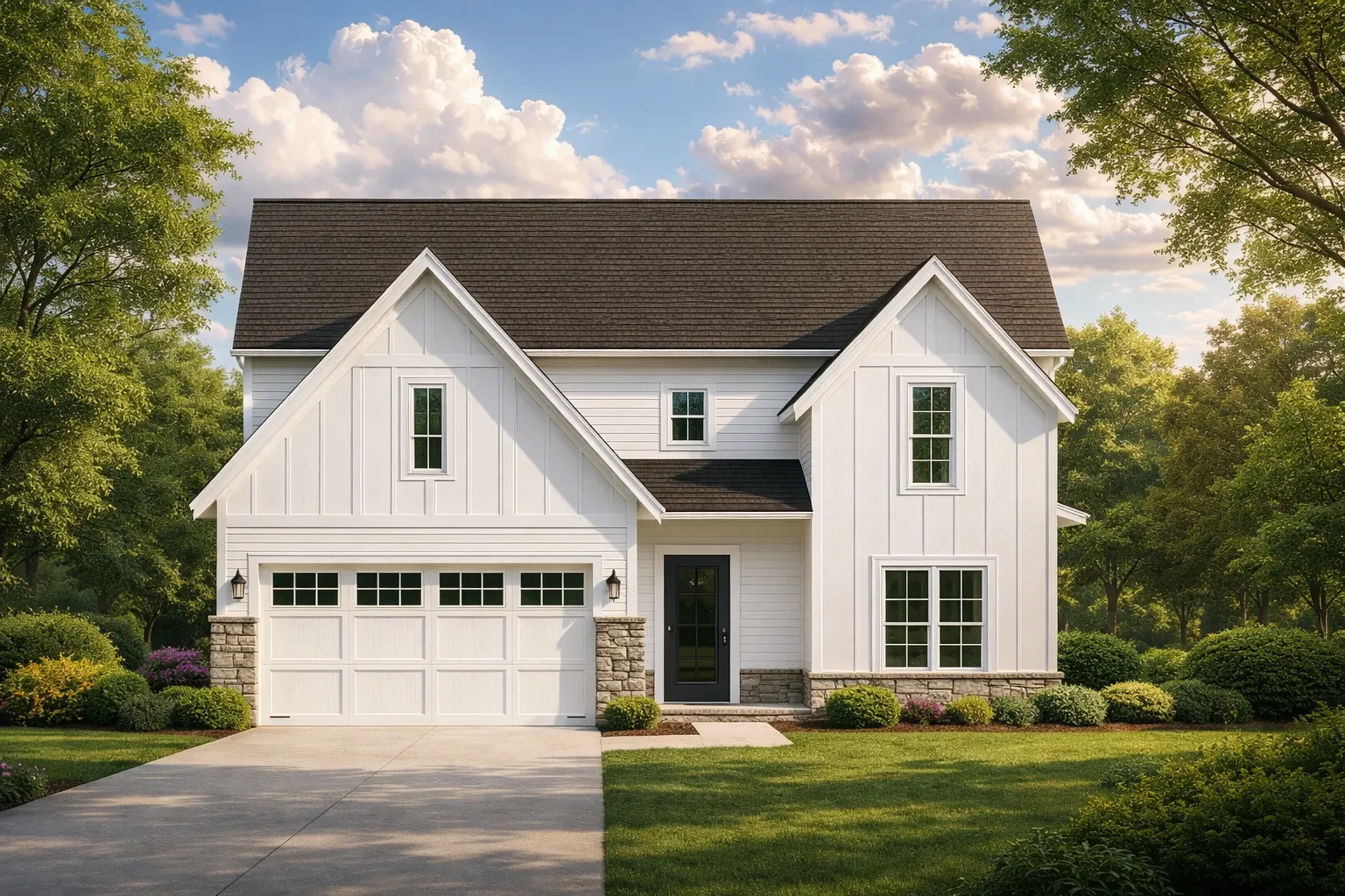 Modern Farm House Floor Plan with CAD