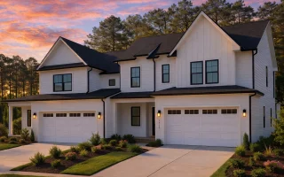 Plan  20-1704 - The Price Farmhouse  | Modern Farmhouse Duplex - 3-Bed, 3-Bath, 2,200 SF