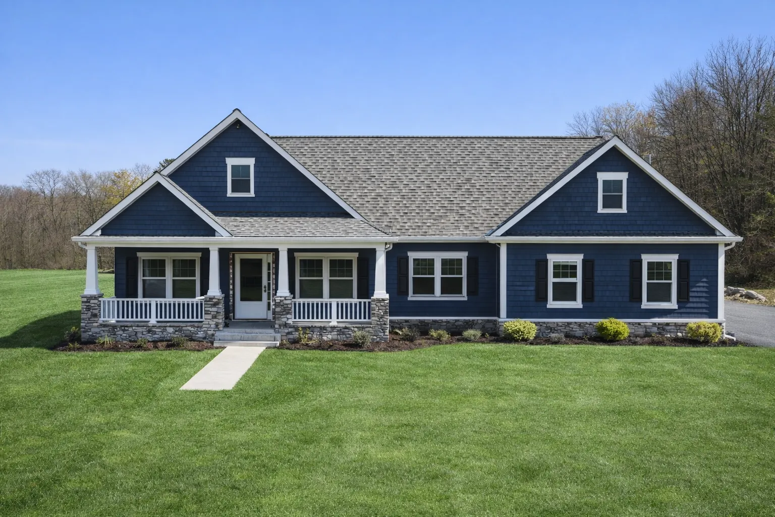 Craftsman Ranch House Plan - 4-Bed, 3-Bath, 2,450 SF