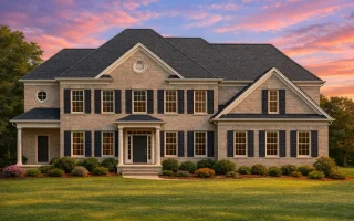 Plan  9-1326 - Acadian Retreat |  Traditional Colonial - 4-Bed, 3.5-Bath, 3,490 SF