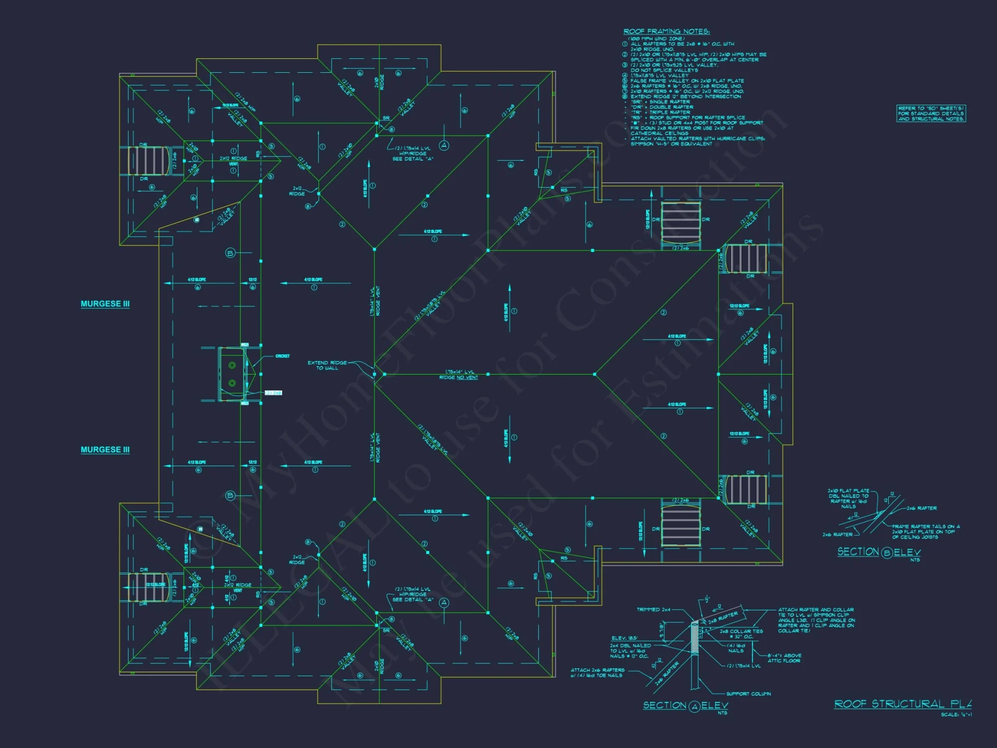 Traditional Duplex Home Plan with CAD Designs & Spacious Floor Layout