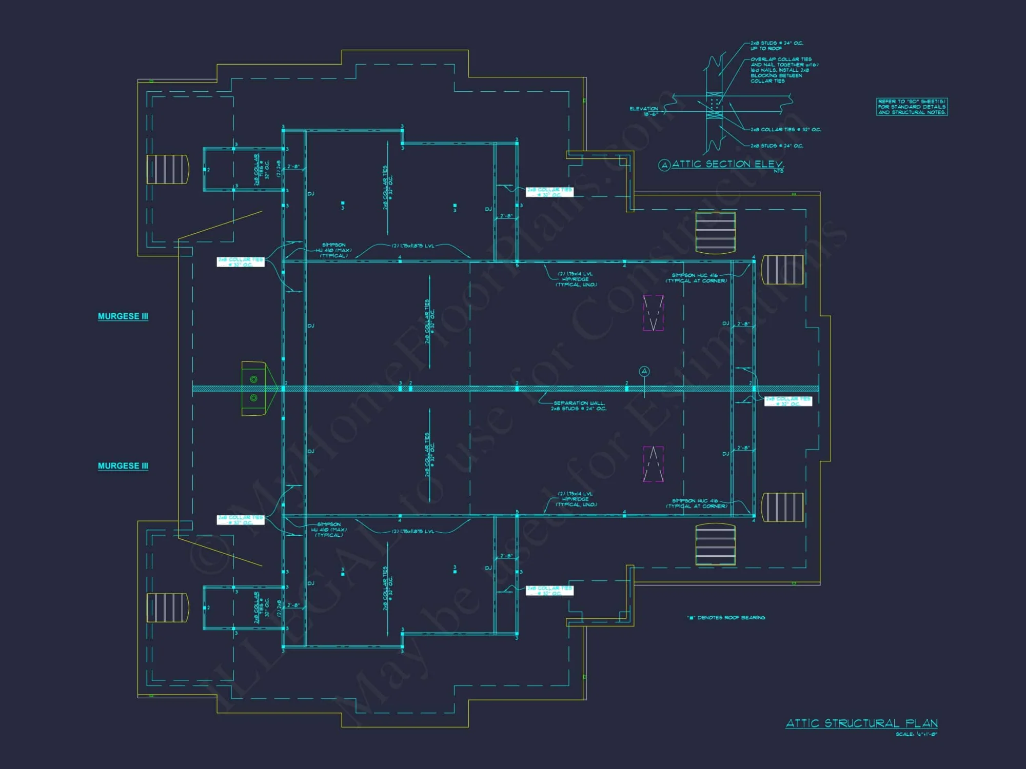 Traditional Duplex Home Plan with CAD Designs & Spacious Floor Layout