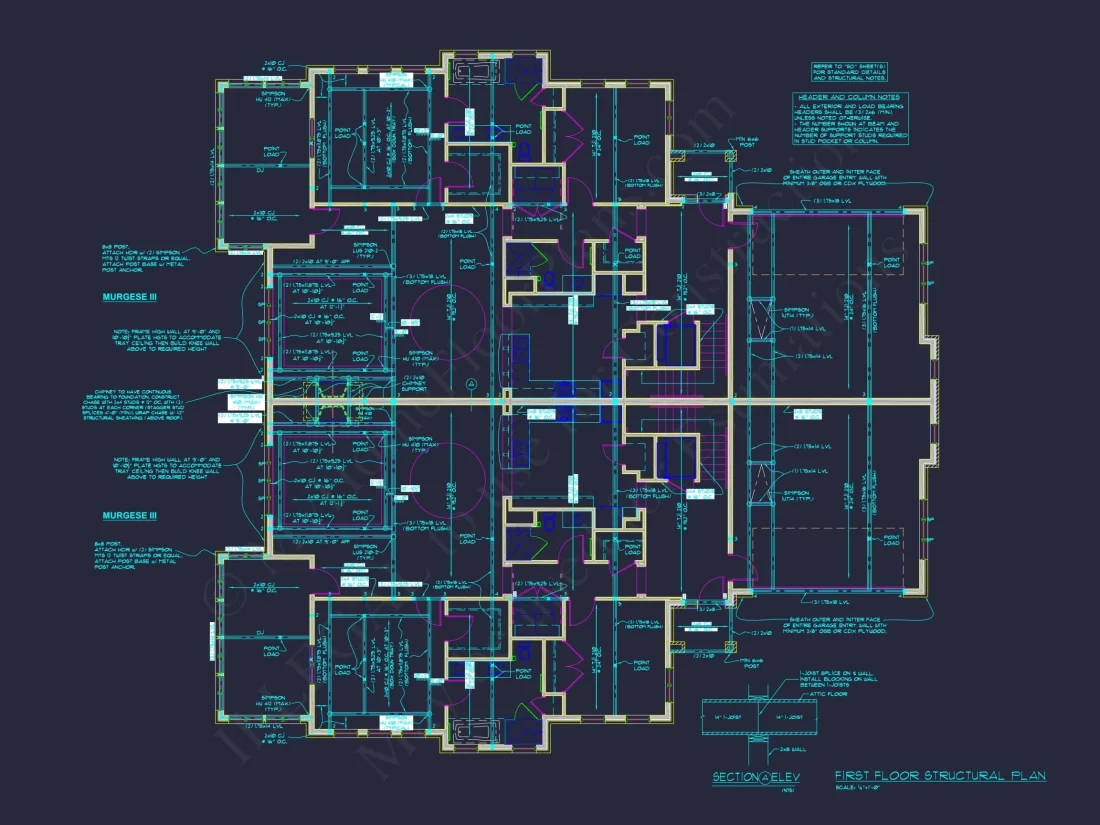 Traditional Duplex Home Plan with CAD Designs & Spacious Floor Layout