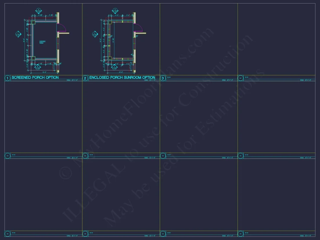 Traditional Duplex Home Plan with CAD Designs & Spacious Floor Layout