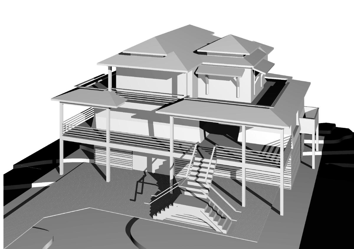 Modern Beach Home Plan with Spacious Floor Design