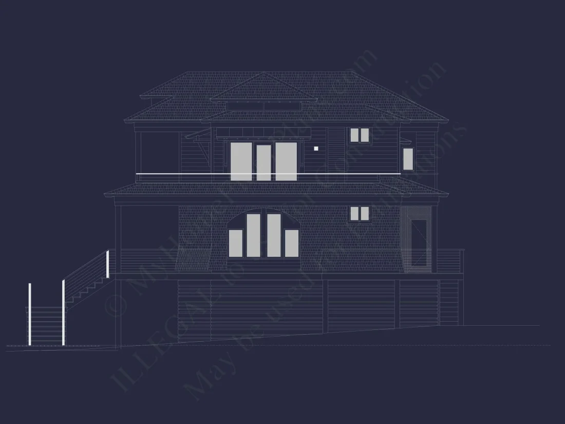 Modern Beach Home Plan with Spacious Floor Design