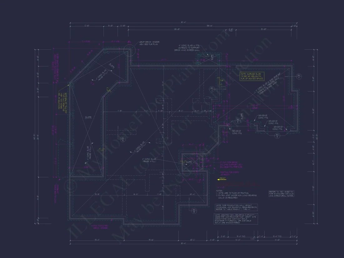Elegant 2-Story Home Plan with 4 Beds, CAD Blueprint Designs