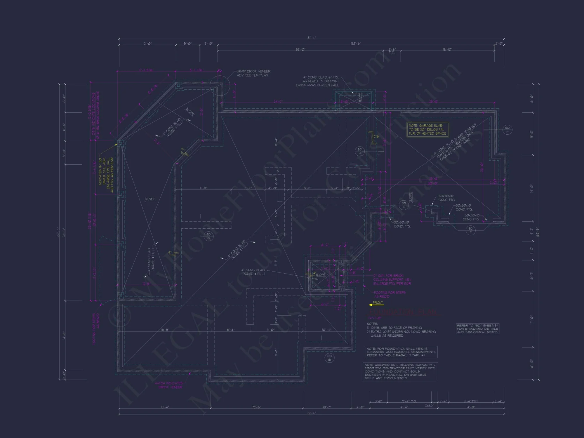 Elegant 2-Story Home Plan with 4 Beds, CAD Blueprint Designs
