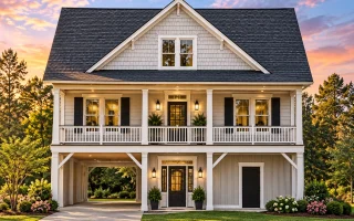 Plan  14-1917 - Yew Tree Creek Estate  | Traditional Colonial - 4-Bed, 2-Bath, 2,179 SF