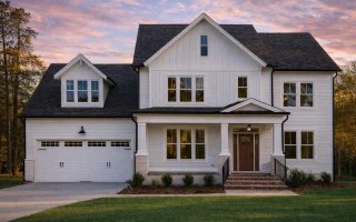 Plan  17-1191 - The White Cottage |  New American - 4-Bed, 4-Bath, 3,319 SF