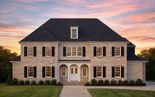 Plan  12-2075 - Dogwood Valley Estate  | Georgian Colonial - 4-Bed, 5-Bath, 7,362 SF