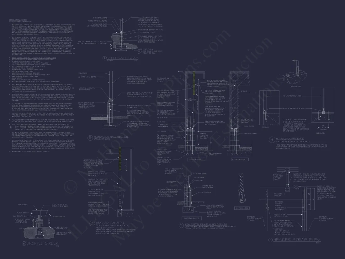 Beach Home Plan with 3 Bedrooms, CAD Designs, and Floor Blueprint