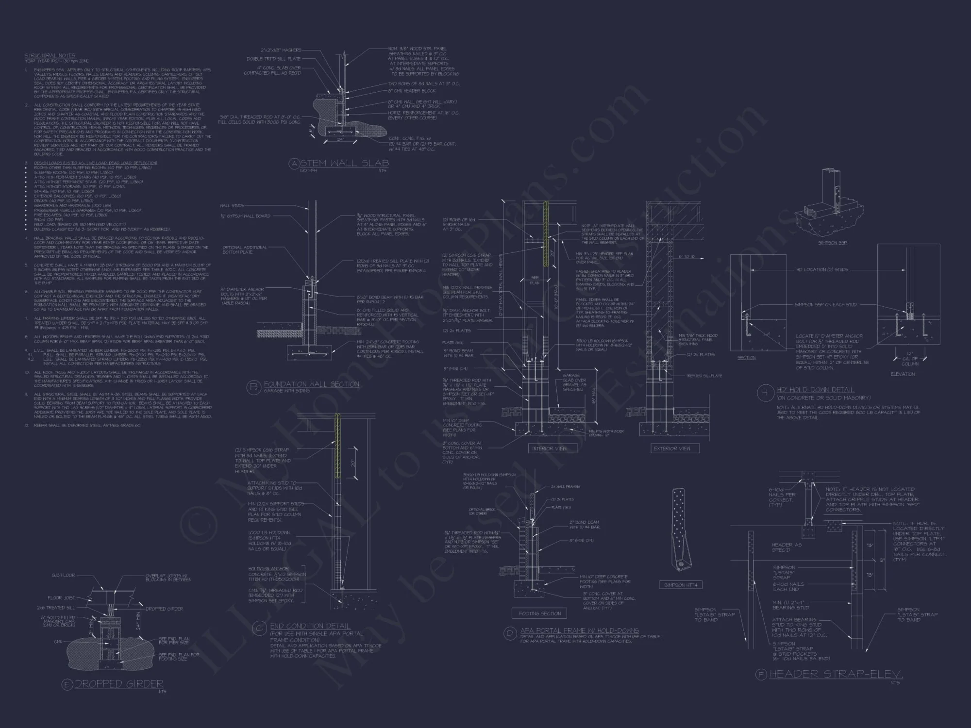 Beach Home Plan with 3 Bedrooms, CAD Designs, and Floor Blueprint