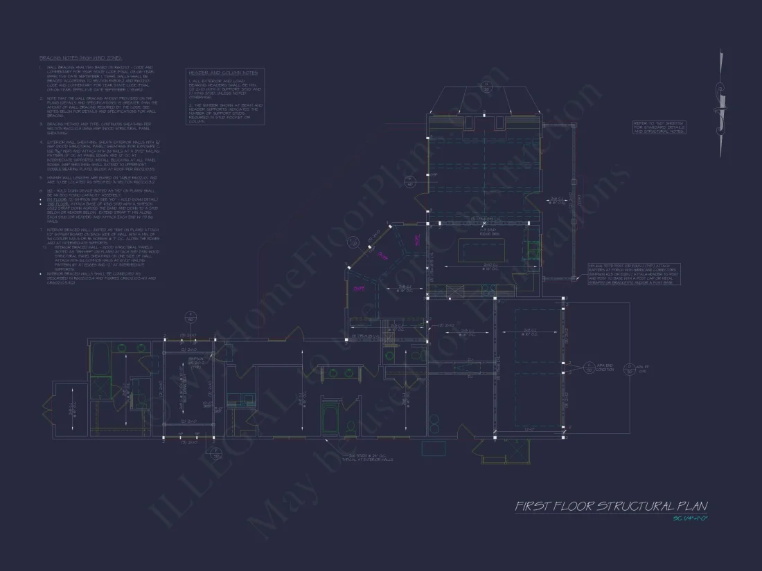 Beach Home Plan with 3 Bedrooms, CAD Designs, and Floor Blueprint