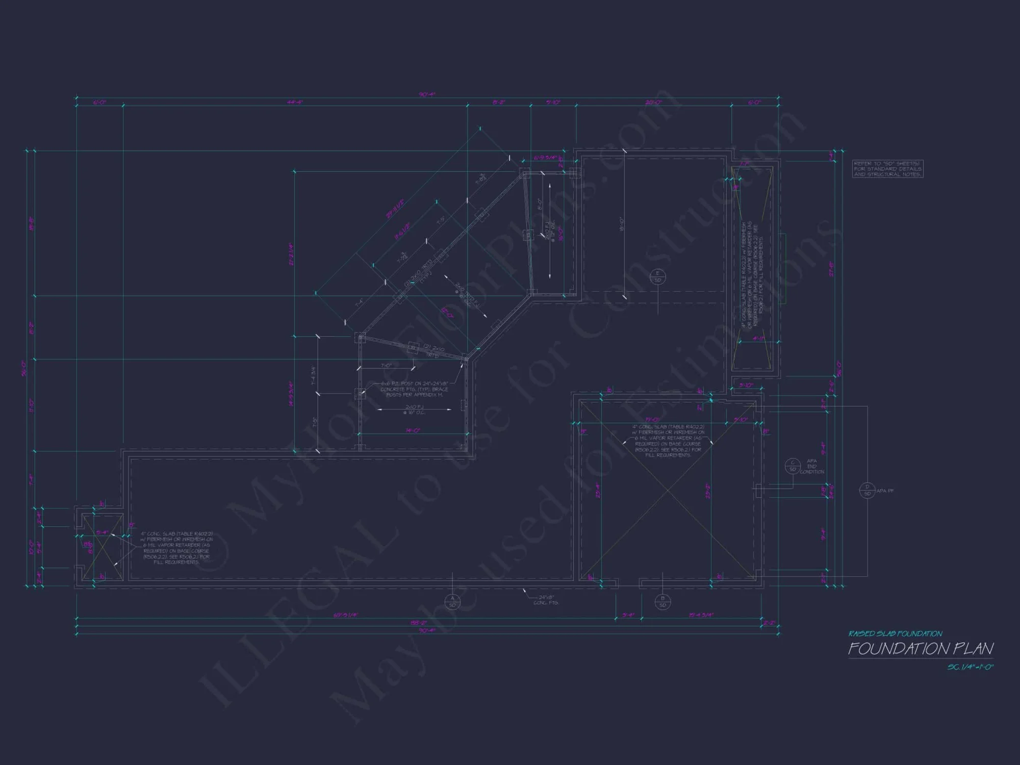 Beach Home Plan with 3 Bedrooms, CAD Designs, and Floor Blueprint