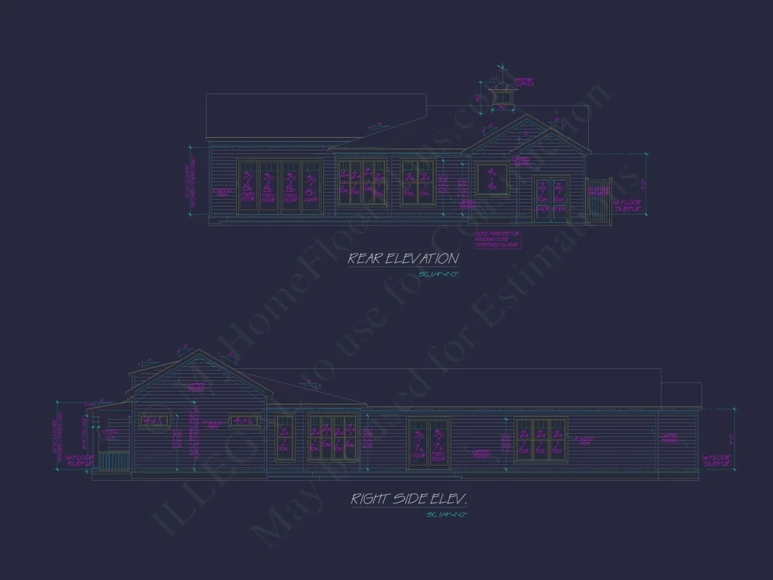 Beach Home Plan with 3 Bedrooms, CAD Designs, and Floor Blueprint
