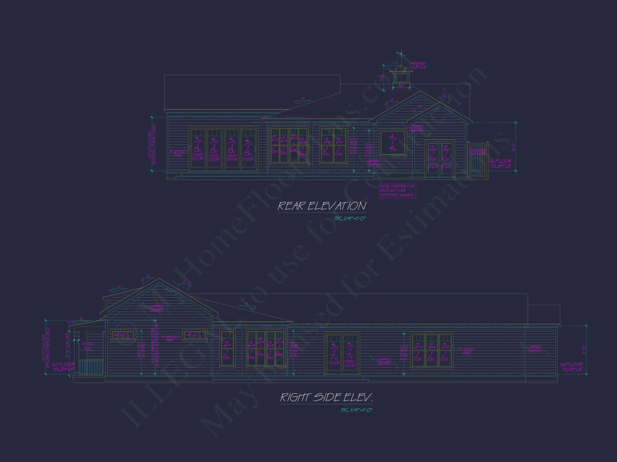 Beach Home Plan with 3 Bedrooms, CAD Designs, and Floor Blueprint
