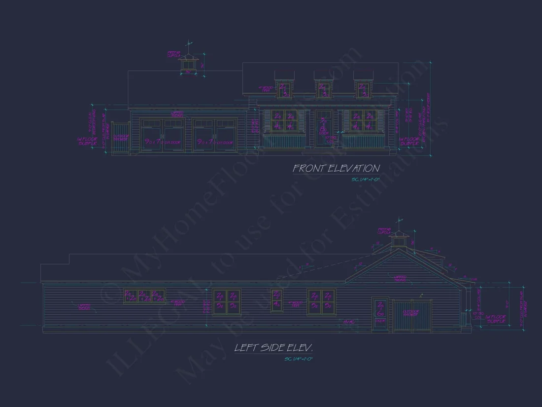 Beach Home Plan with 3 Bedrooms, CAD Designs, and Floor Blueprint