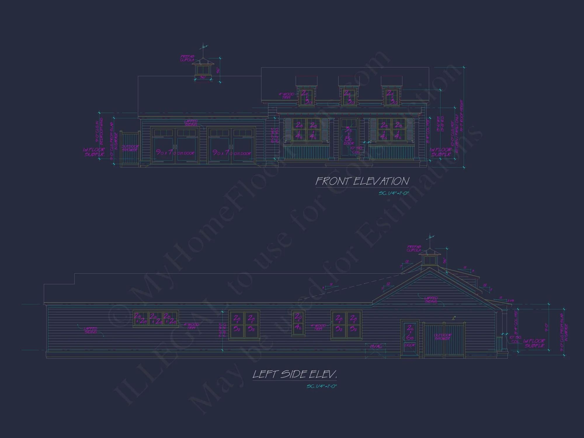 Beach Home Plan with 3 Bedrooms, CAD Designs, and Floor Blueprint