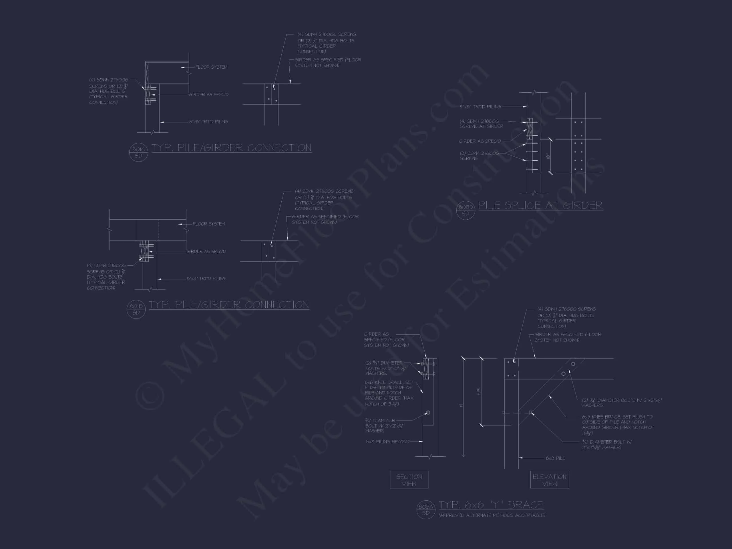 20-1974 ENTRY GATE PLAN - Custom Entry Gate Pavilion Plan - Architectural Blueprint Designs 4 Custom Entry Gate Pavilion Plan with Courtyard & Brick Detailing