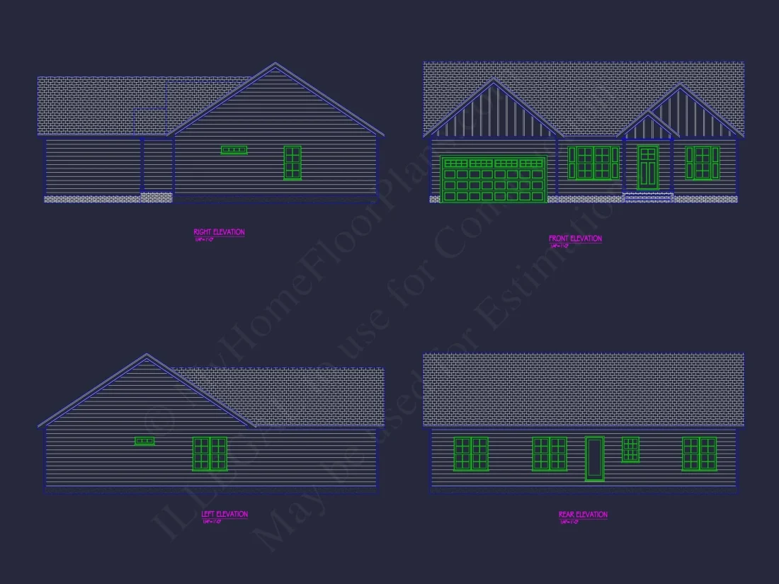 Efficient 1-Story House Plan with Spacious Layout & Craftsman Style