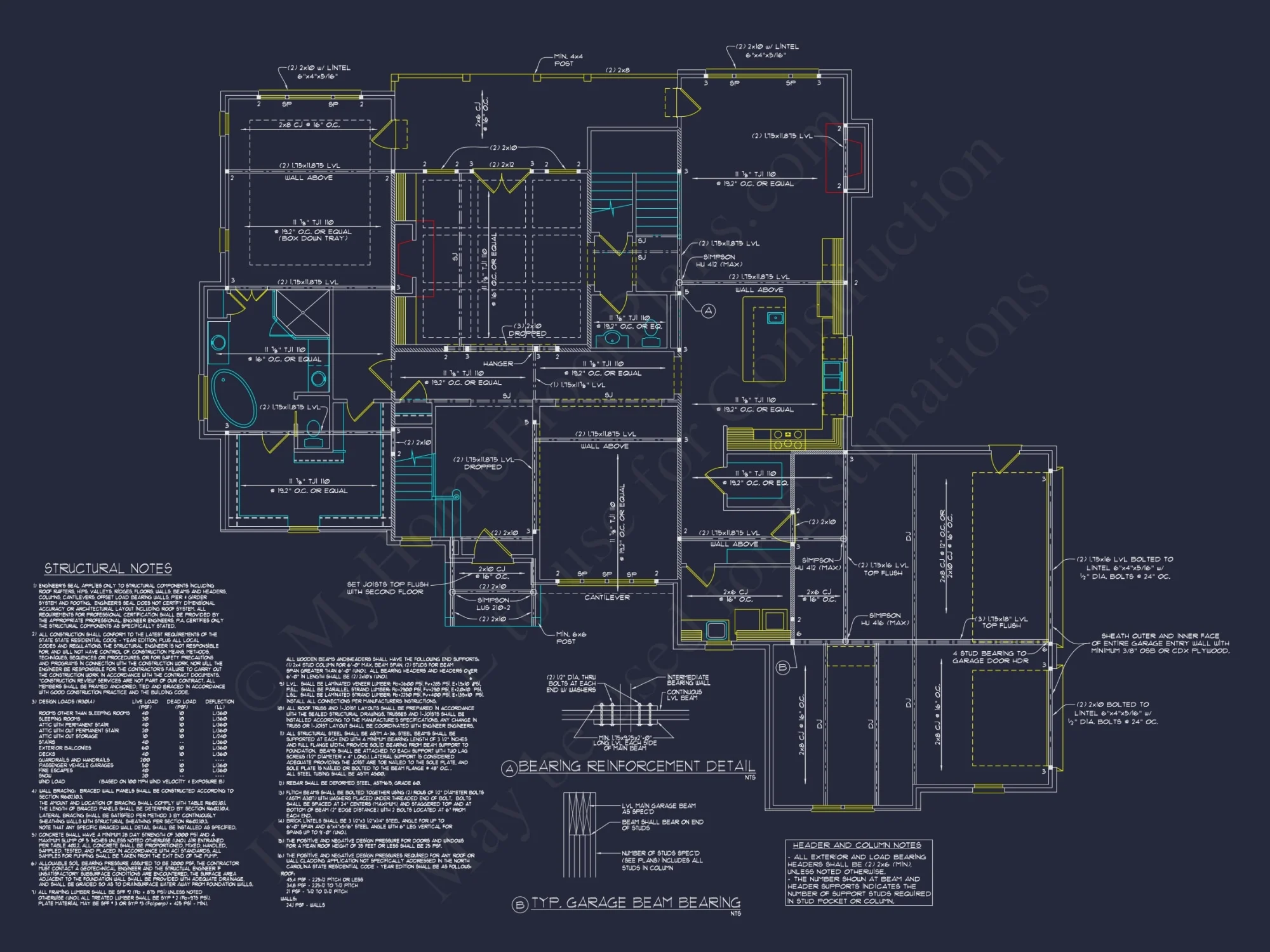 Traditional 4-Bedroom House Plan with Front-Entry Garage