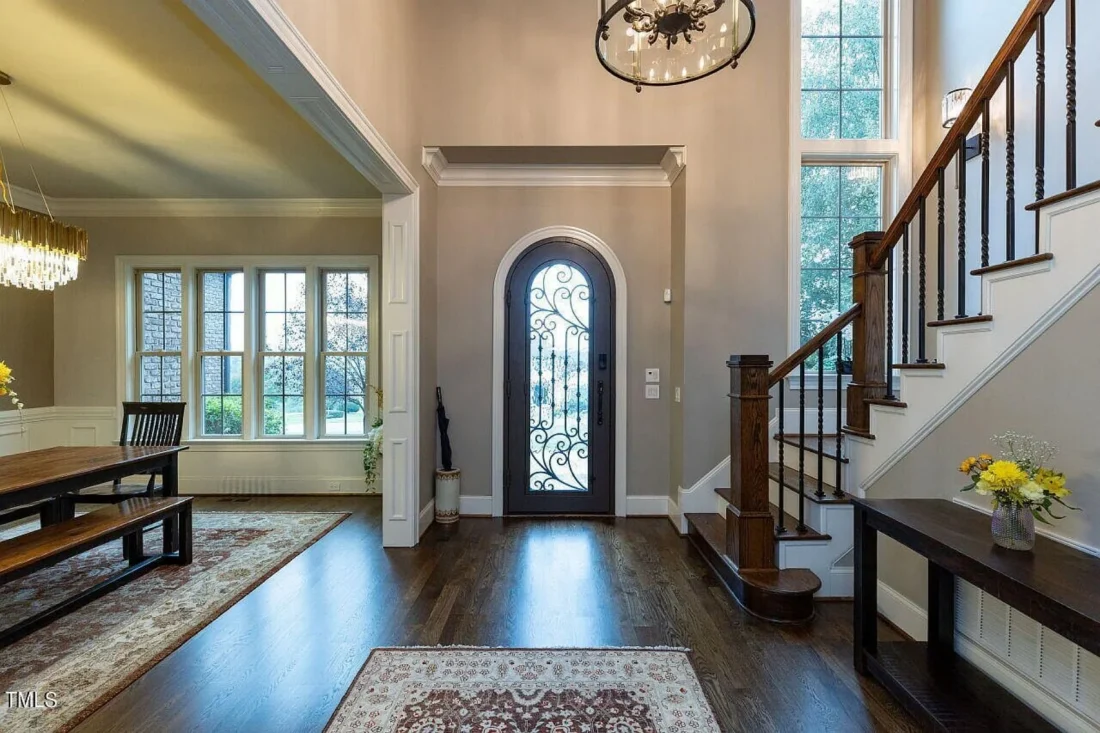 Traditional 4-Bedroom House Plan with Front-Entry Garage