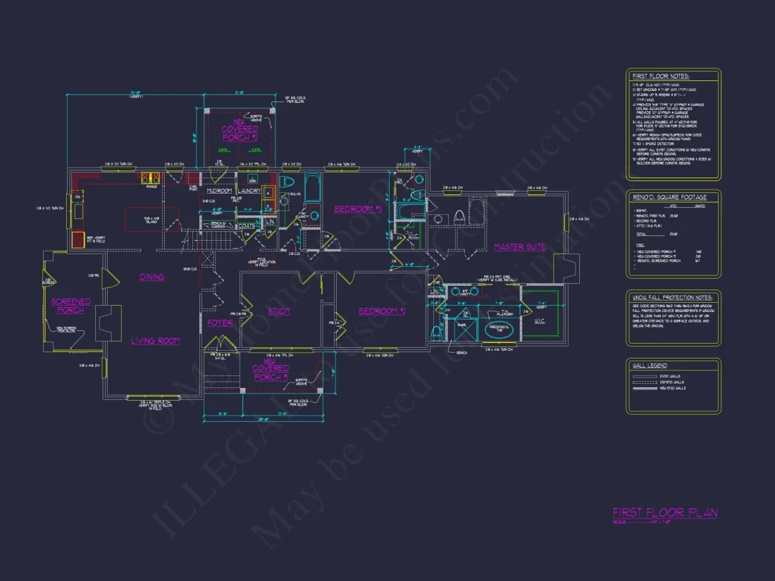 Craftsman House Floor Plan with Spacious Blueprint Design