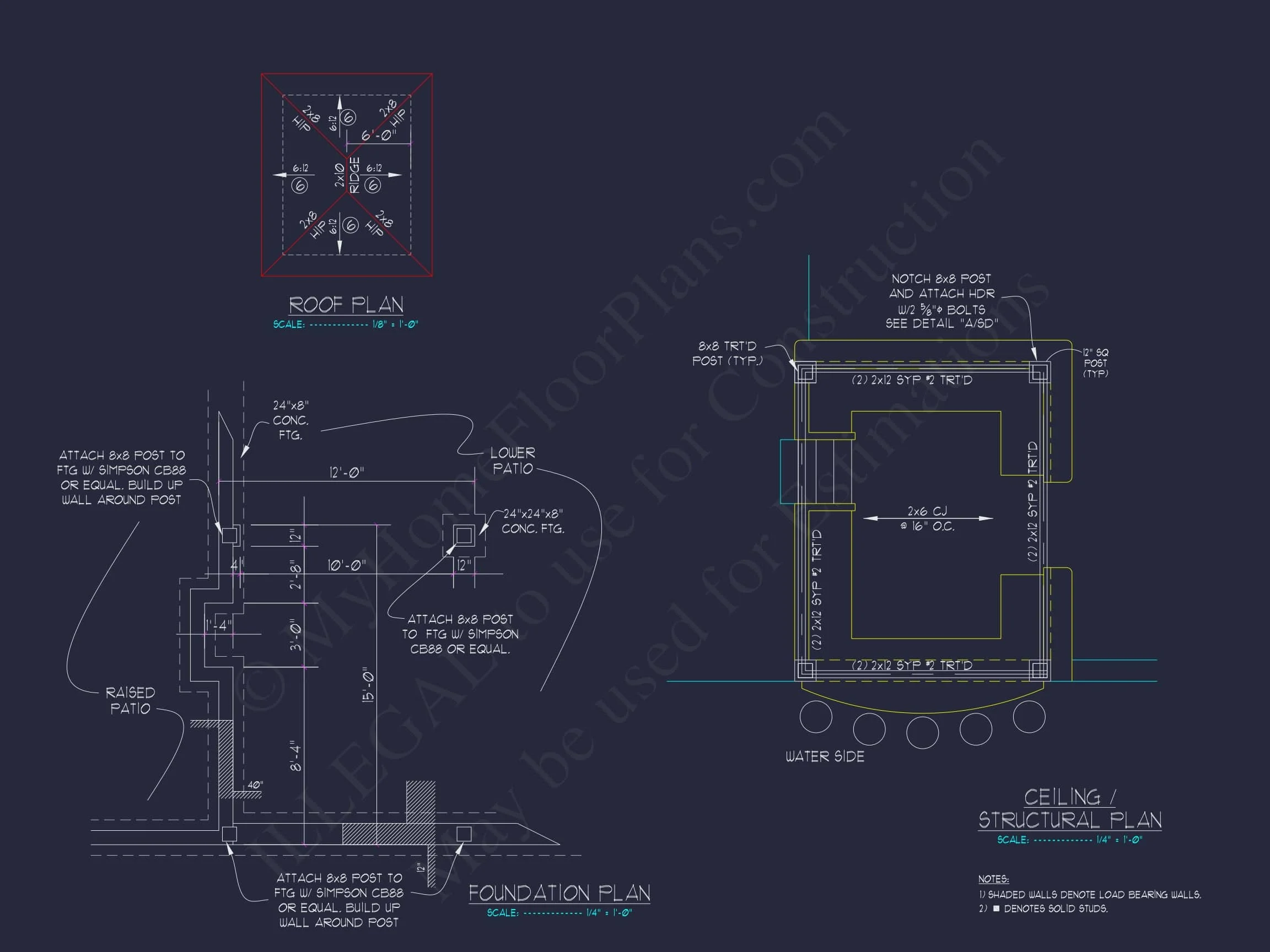 12-2968 POOL BAR PLAN - Premium Pool Bar Pavilion Plan | Detailed CAD Architecture 4 Pool Bar Pavilion Plan with Outdoor Kitchen & CAD Blueprints