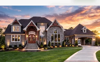 Plan  7-2028 - Hill Ridge | Tudor  Revival - 5-Bed, 5-Bath, 7,400 SF