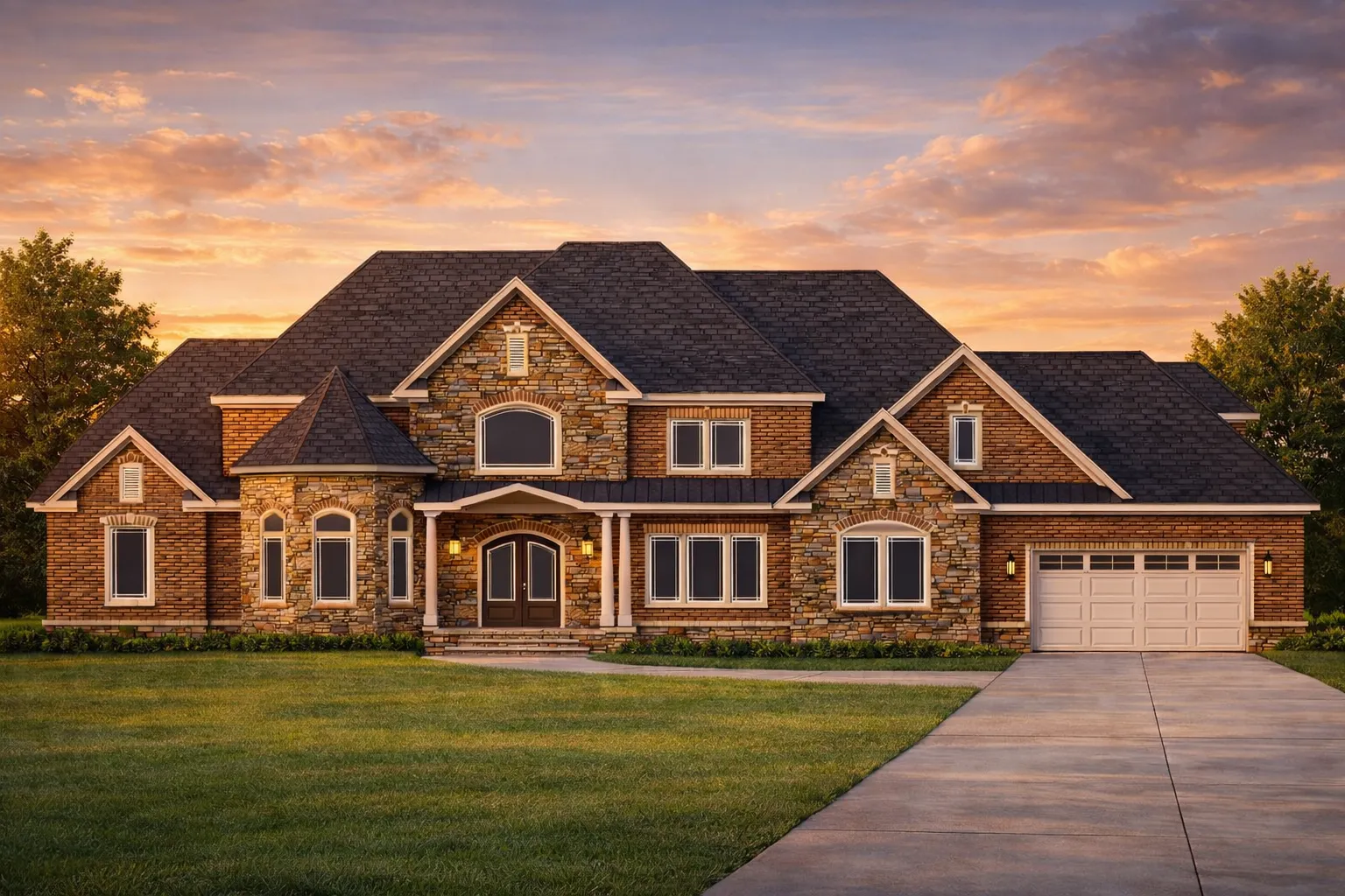 American House Plans 25 Luxury House Plan Brick/Stone