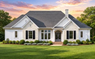 Plan  20-1209 - The Perez House |  Traditional - 4-Bed, 3.5-Bath, 3,431 SF