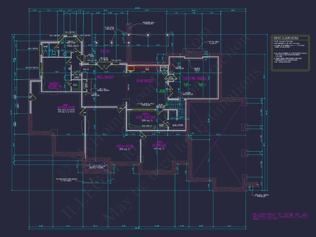 Luxury 2-Story House Plan with Wine Room, Outdoor Kitchen & 3-Car Garage