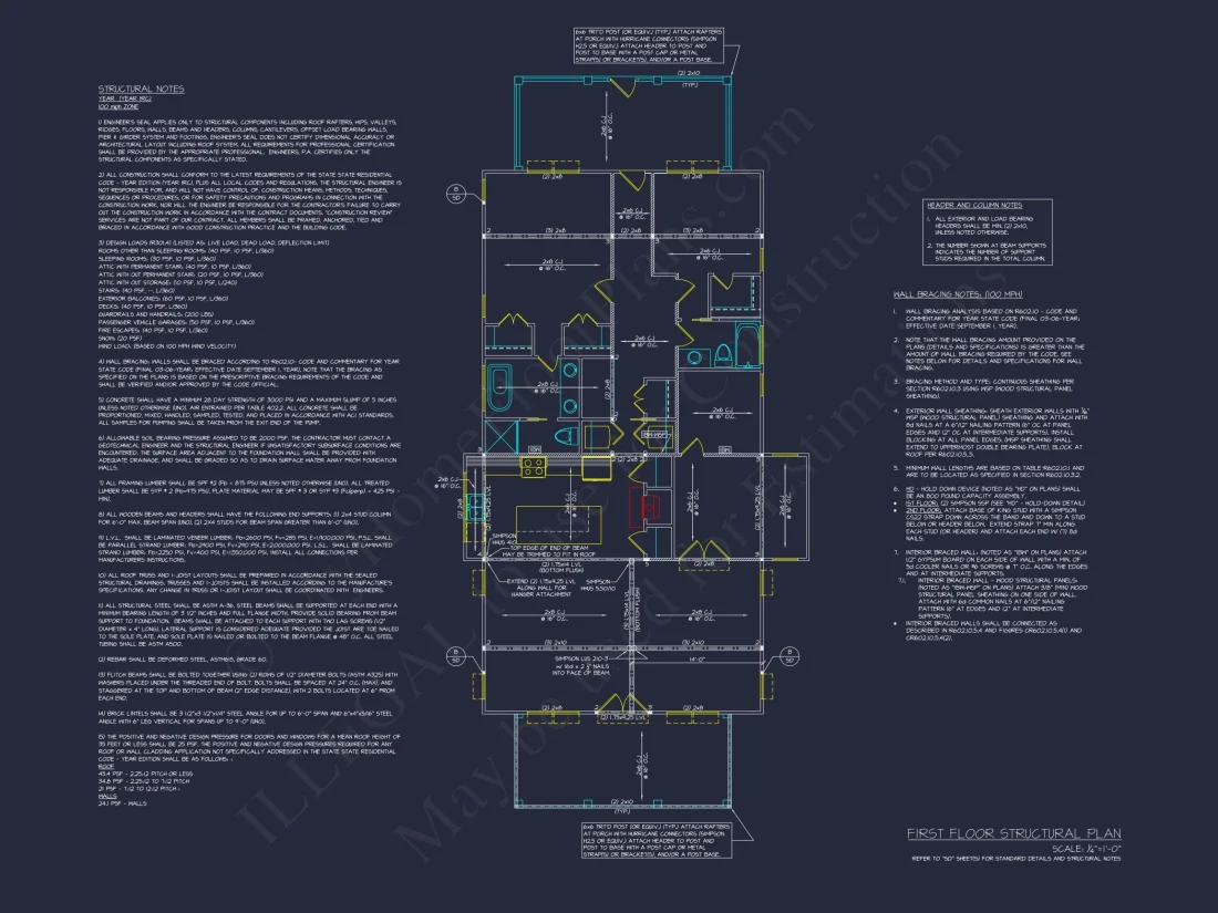 Efficient 2-Bedroom House Plan with Open Layout & Craftsman Design