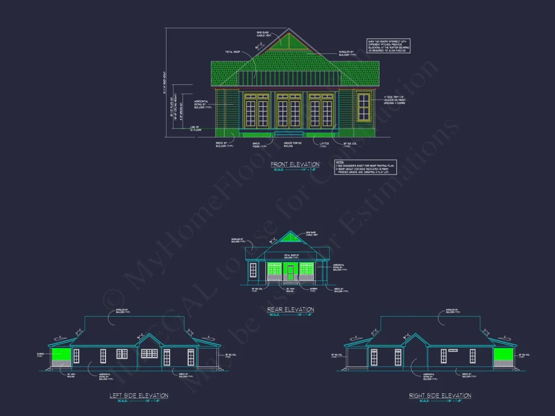 Efficient 2-Bedroom House Plan with Open Layout & Craftsman Design
