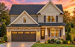 Plan  14-1423 - Sycamore Run Chalet  | New American - 4-Bed, 3.5-Bath, 2,293 SF
