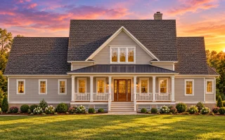Plan  17-1397 - Walker Ridge | Cape  Cod - 4-Bed, 3.5-Bath, 3,847 SF