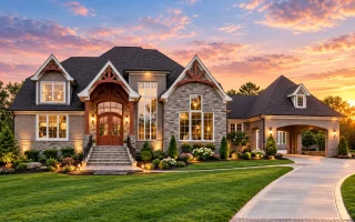 Plan  7-2028 - Hill Ridge | Tudor  Revival - 5-Bed, 5-Bath, 7,400 SF