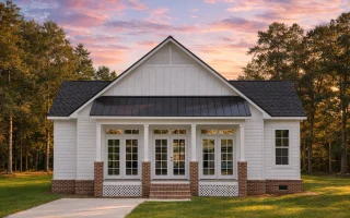 Plan  18-1010 - Bennett Lodge |  Modern Farmhouse - 2-Bed, 2-Bath, 1,806 SF