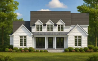 Plan  17-1476 - The Lopez House |  Colonial Revival - 4-Bed, 3.5-Bath, 3,181 SF