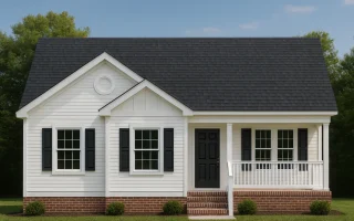 Plan  10-1036 - Magnolia Manor |  Traditional Cottage/Ranch - 5-Bed, 2-Bath, 1,259 SF