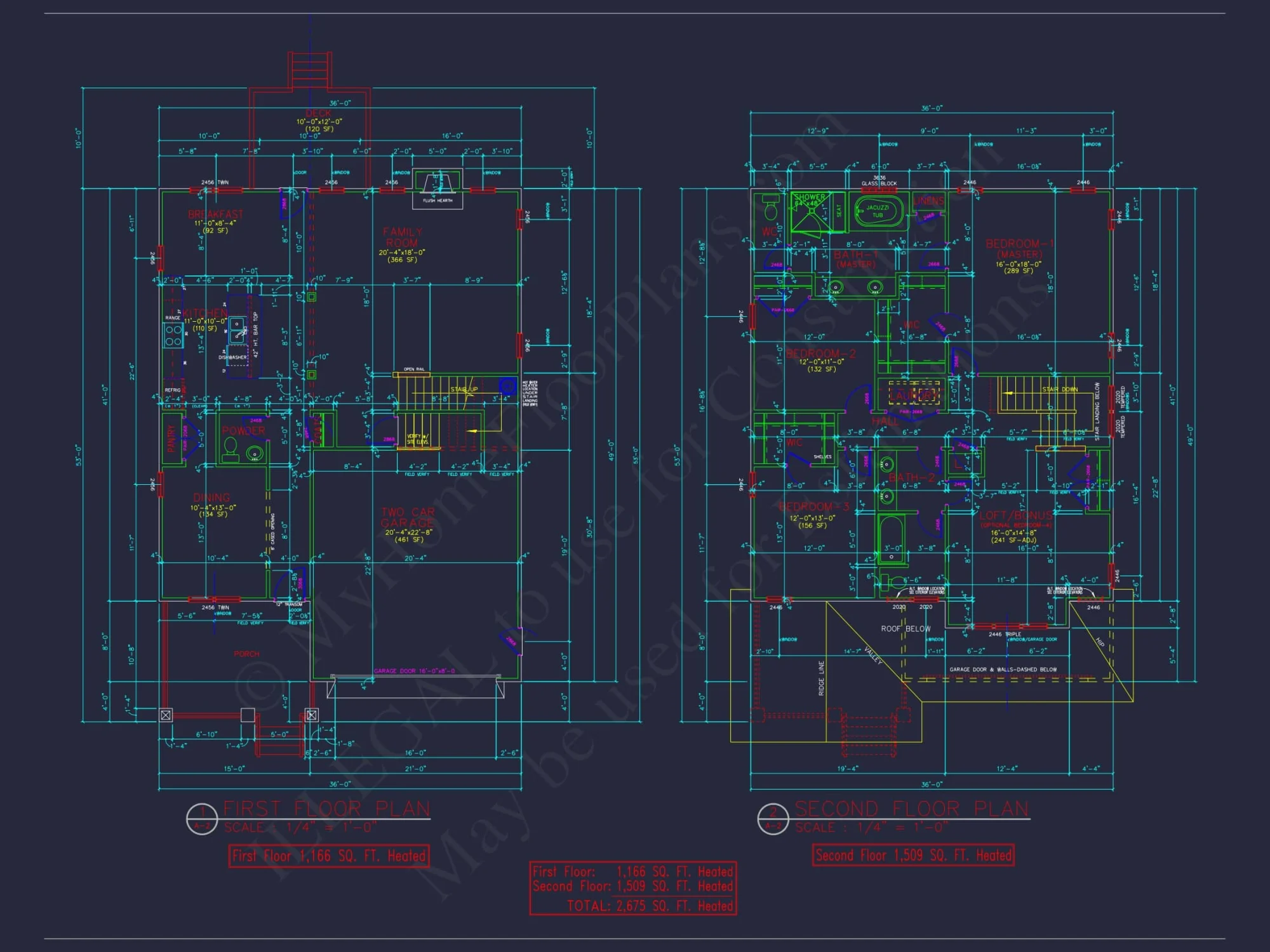 2-Story House Plan with Craftsman Style & CAD Blueprints