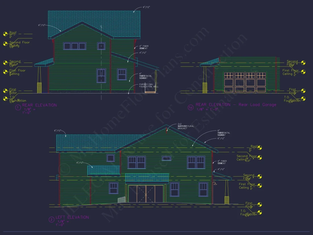 Modern Craftsman Home Plan with 2-Story Design and Bonus Room