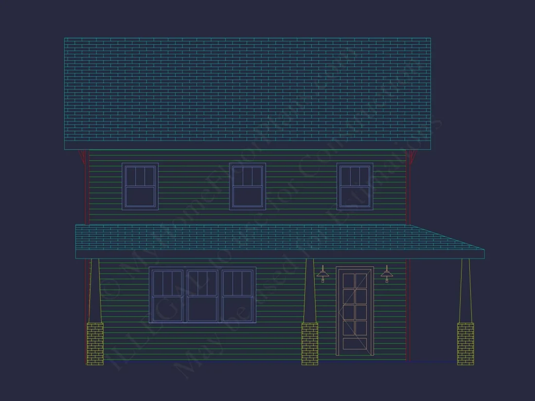 Modern Craftsman Home Plan with 2-Story Design and Bonus Room